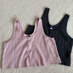 Old Navy Ribbed Crop Tops